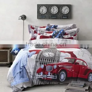 Digital Printing Bedspread /dye Sublimation Bed Cover , Custom Made Bedspread thumbnail-1