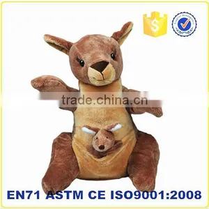 Mom and Baby Plush Toys Custom Stuffed Kangaroo Baby Kangaroo Plush Toy thumbnail-1
