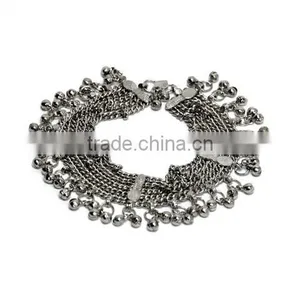 OXIDIZED SILVER Plated GYPSY CHAIN ANKLET PAYAL Foot Bracelet thumbnail-2