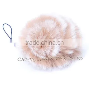 CX-A-54F Rabbit Fur Mobile Phone Strap Promotional Fur Keychain thumbnail-3