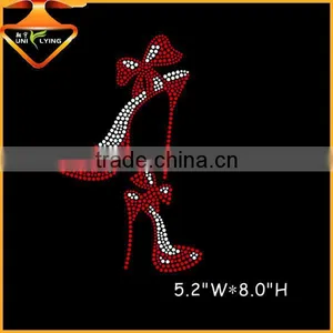 Fashion High Heeled Design Rhinestone Hotfix Transfer Wholesale in China thumbnail-6