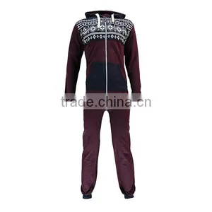 PA0030A Adult Chest Print Jumpsuit Tracksuit Onesie Hoody thumbnail-3
