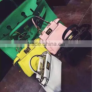 DY0112z Hot Sale Ladies pu Leather Candy Mini Handbag Tote Bag thumbnail-1