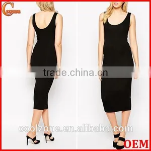 Scoop Neckline Soft Touch Tank Dress for All Stages of Maternity thumbnail-1