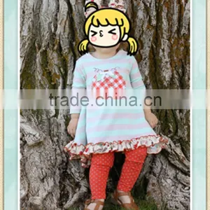 Wholesale Children's Halloween Pumpkin Embroidery Little Girls Boutique Remake Leggings Style Outfit thumbnail-1