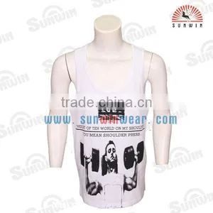 Custom Polyester Singlet Mens thumbnail-1