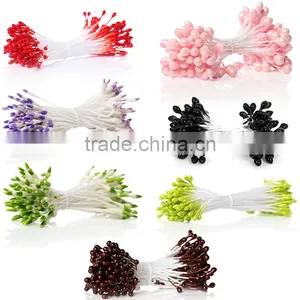 Cheap Wholesale Pearlized Craft Fruit Green Artificial Flower Stamen For Cakes Decoration thumbnail-1