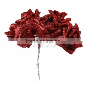 Beautiful Red Rose Flower Flowers Artificial Wedding Decoration thumbnail-1