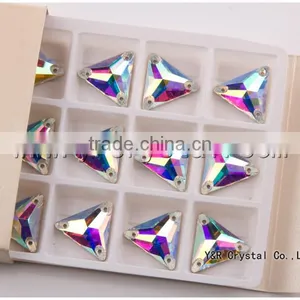 Glass Crystal Stone for Dress Clear AB Sew on Sotne for Dress thumbnail-1