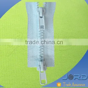 Low Price Double Sliders Plastic Zippers for Luggage/customized Length thumbnail-1