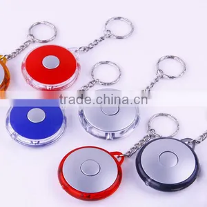 Plastic Flashlight With Key Chain thumbnail-2