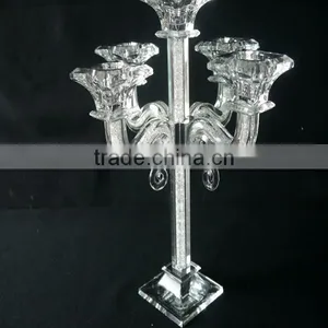 Handmade Modern 5 Head Crystal Candle Holders For Christams Holidays Home Decorative thumbnail-5