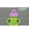 Food Grade Silicone Baby Teether, Double Colored, Feeding Bottle Shape thumbnail-1