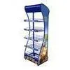 Adjustable Single Sided Supermarket Floor Standing Potato Chips Wire Metal Display Rack thumbnail-1