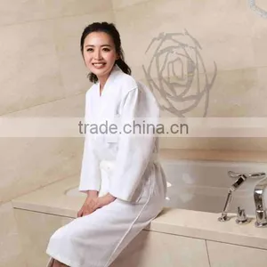 Hot Selling Hotel Waffle Cotton Thicken Towel Bath Robe thumbnail-1