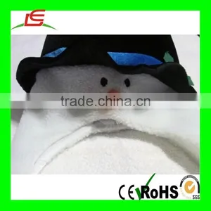 Heavy White Plush Snowman Luxury Christmas Santa Hat thumbnail-2