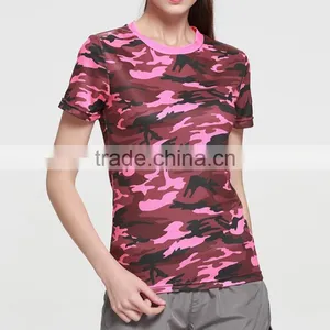 Women Running Camouflage Wear Yoga Fitness Tops thumbnail-1