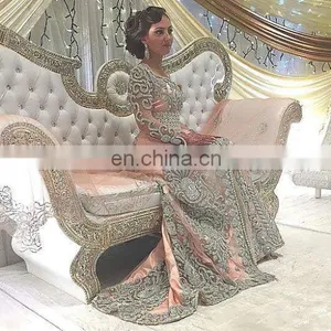 Wedding Moroccan Stone Embroidered Caftans thumbnail-1