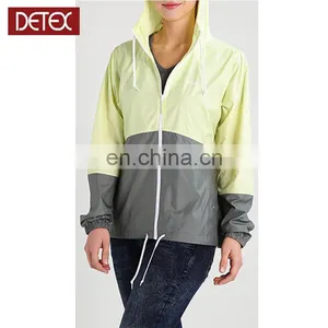 Blank Custom Made Women Cheap Windbreaker Jacket thumbnail-1