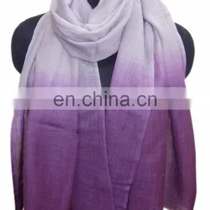 Ombre Pashmina Wool in Two Tone Colour Shawls thumbnail-1