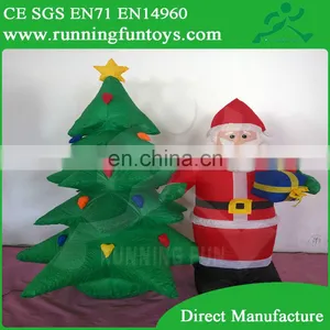 Inflatable Merry Christmas Decoration Santa Claus Inflatable Christmas Tree thumbnail-1