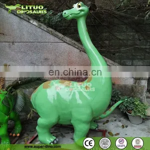 Outdoor Decoration Fiberglass Statue Cartoon Dinosaur Figures thumbnail-1