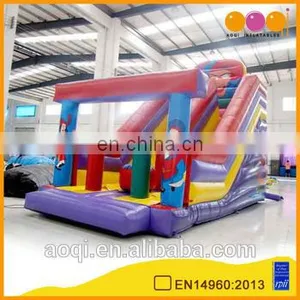 AOQI Super Quality Factory Price Inflatable Amusement Park Slide Mini Arch Slide for Kids thumbnail-1