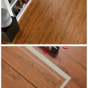 SPC Floor Vinyl Flooring Sheet Tiles Slotted Click Lock 3.5mm Thickness 0.7mm Wear Layer thumbnail-1