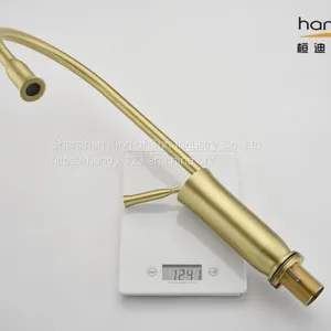 Golden Brass Single Handle Kitchen Faucets thumbnail-1