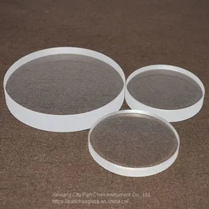 Circle Clear Quartz Plate Transparent Fused Silica Plate Quartz Glass Disc thumbnail-3