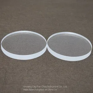 Circle Clear Quartz Plate Transparent Fused Silica Plate Quartz Glass Disc thumbnail-2