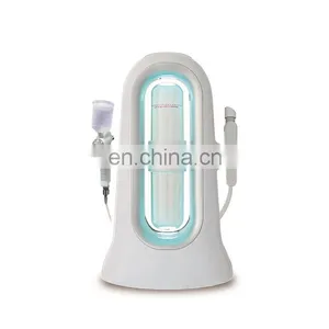 Portable 2 Handles Facial Beauty Equipment Mini Hydra Dermabrasion Machine and Oxygen Sprayer thumbnail-1