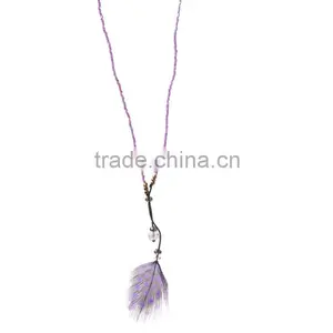 2016 Hot Wholesale Beaded Tassel Necklace, Small Beads Necklace thumbnail-5