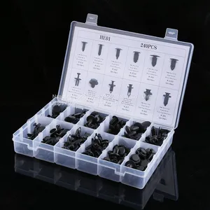 PVC 8.2mm-24.1mm Head Diameter Black Automotive Plastic Fasteners thumbnail-4