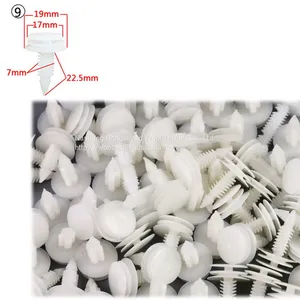 17mm-24.5mm Head Diameter Golden Push-type Fastener Plastic Auto Card Buckle thumbnail-4