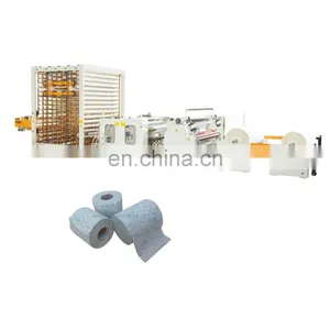 High Speed Small Toilet Paper Manufacturing Machine With Color Glue Lamination thumbnail-1