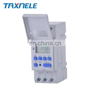 Electronic Weekly 7 Days Programmable Digital TIME SWITCH Relay Timer Control AC 220V 230V 12V 24V 48V 16A Din Rail Mount THC15A thumbnail-1