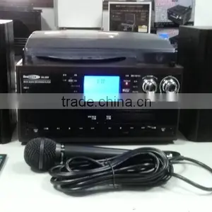 Good Price Turntable cd Radio Record Cassette Bluetooth USB SD Player for Sale thumbnail-2