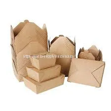 Microwaveable Kraft Brown Take Out Boxes Food Container thumbnail-1