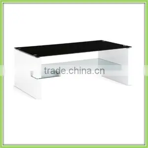 Simple MDF And Glass Narrow Coffee Table thumbnail-1