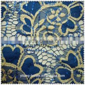 Sequins Lace Fabric thumbnail-1