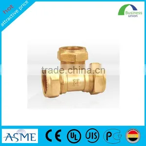 Factory Price Pipe Fitting Copper Reducing Tee thumbnail-1