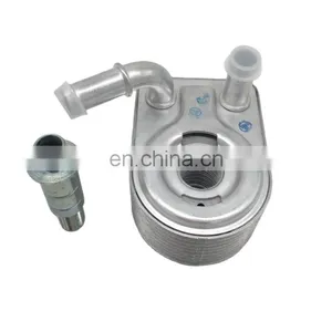 High Quality Heat Exchanger Aluminum Engine Oil Cooler for FORD C-Max II (DXA) 1.6, OE: 7S7G-6B856-A4 thumbnail-1