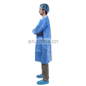 Medical Protective Disposable SMS Lab Coat for Hospital Examination thumbnail-2