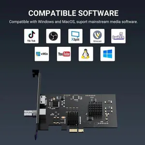 2 Channel HDMI/SDI HD 1920*1080P 60FPS PCIe Video Capture Card thumbnail-4
