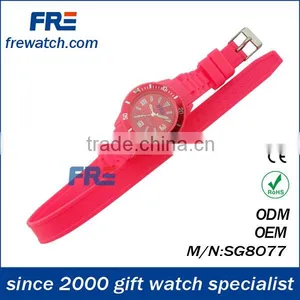 New Silicon Wristband With Watch Colorful Band thumbnail-1