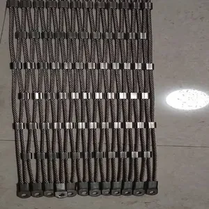 Flexible Stainless Steel Ferrule Rope Mesh for Architectural Applications thumbnail-3
