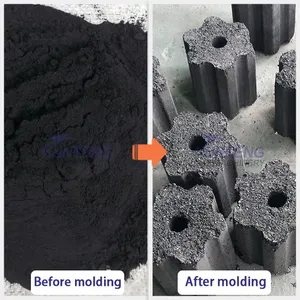 Smokeless Polygonal Charcoal Making Machine Mineral Powder Briquetting Machine EPC thumbnail-5