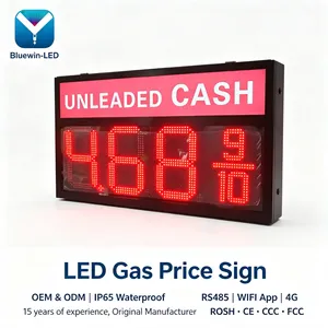 12inch Outdoor LED Gas Price Board High Quality Custom Waterproof for Outdoor High Brightness LED Gas Price Sign thumbnail-4