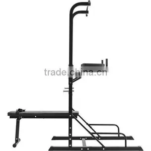 Multi Power Tower With Exercise Bench Pull Up Dip Station Home Use thumbnail-4